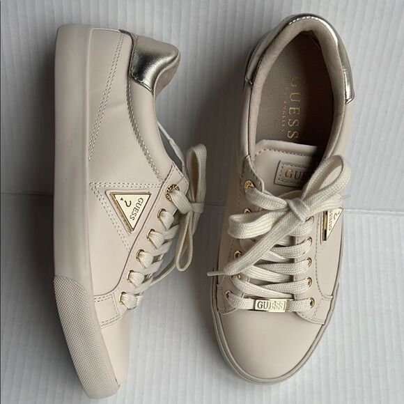 GUESS Cream Sneakers size 7.5 - Picture 13 of 14